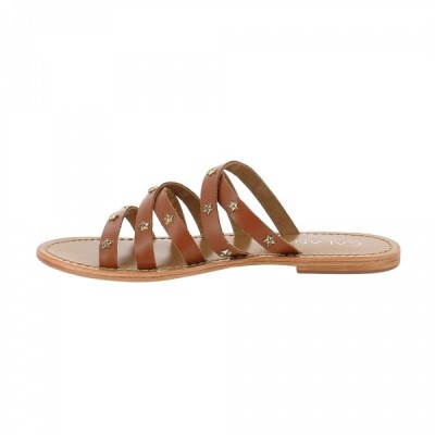 Sandales Boavista Camel Calank pour femme 100% Cuir