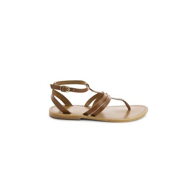 Sandales Lacroze Camel Calank pour femme 100% Cuir