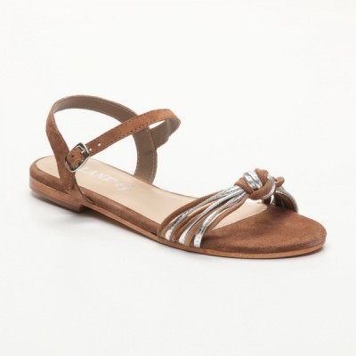 Sandales Boronia Tan Calank pour femme 100% Cuir