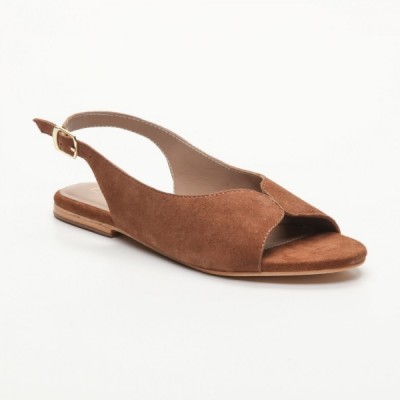 Sandales Ica Camel Calank pour femme 100% Cuir