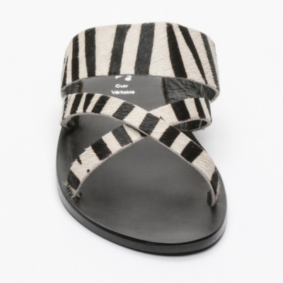 Sandales Esila Zebra  Calank pour femme 100% Cuir