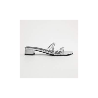 Sandales Litonya Silver Calank pour femme 100% Cuir