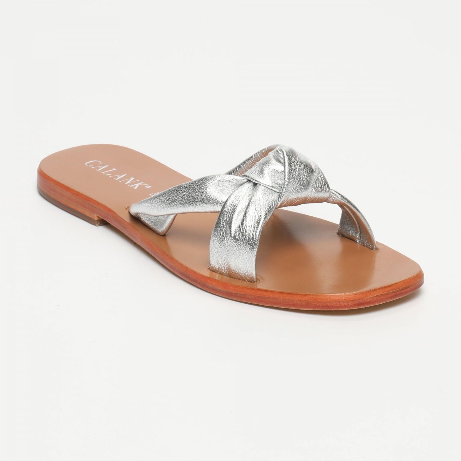 Sandales Dorreh Silver Calank pour femme 100% Cuir