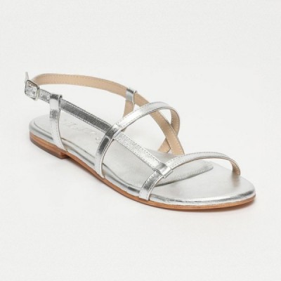 Sandales Abygael Silver Calank pour femme 100% Cuir